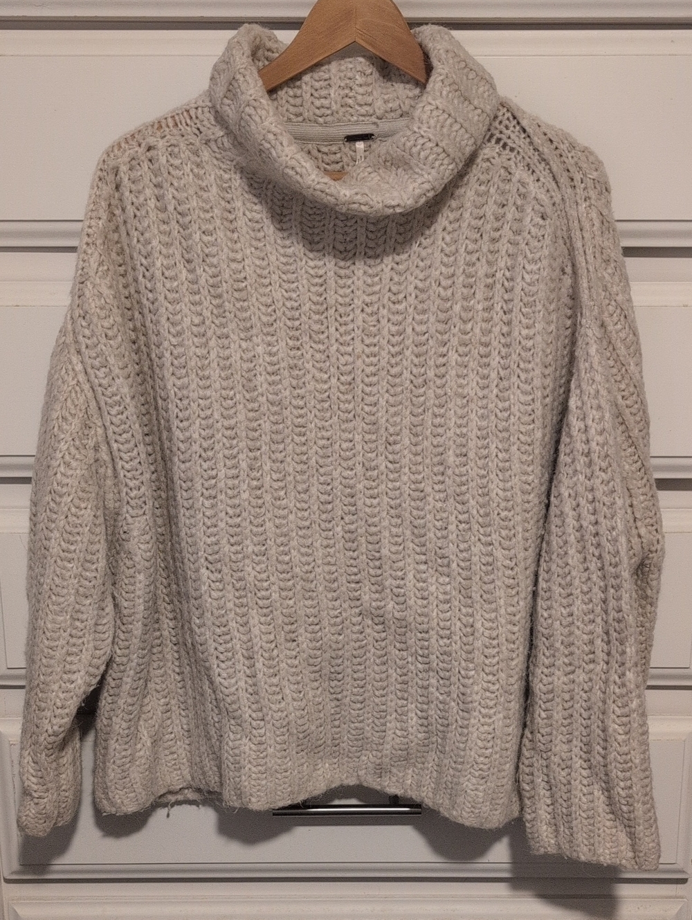 Free People Fluffy Fox Turtleneck Wool Blend Sweater XS